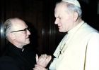 Fr. Aeden McGrath with Saint Pope John Paul II