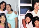 Gloria, Isabel, Angeli and Lesly now and then